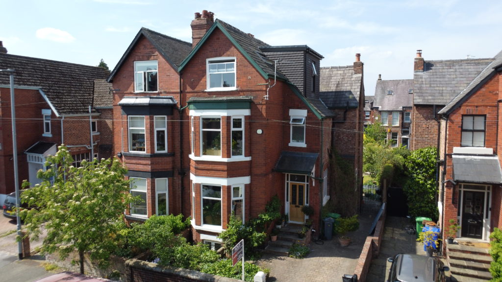 View of Edwardian house which was surveyed in Chorlton