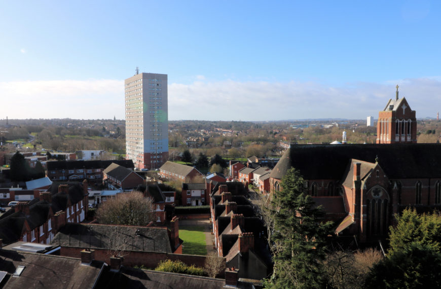 drone survey overlooking Edgbaston
